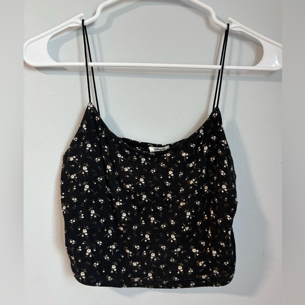Garage Black Floral Cami